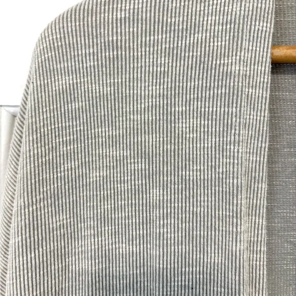 DONNI Anthropologie Open Front Ribbed Knit Cardigan Sweater Gray‎ Relaxed OSFA - Picture 5 of 15